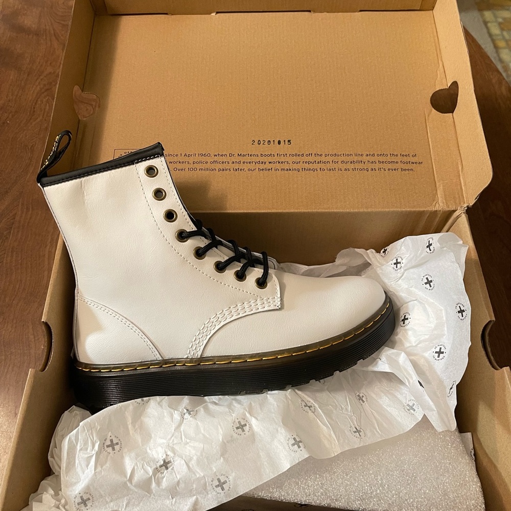 White Dr Marten Boots